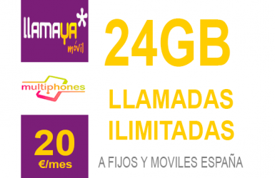 Llamaya – Plan 20 GB 15€