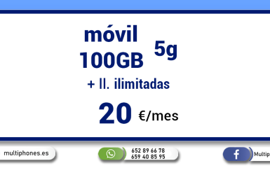 O2:  MOVIL 100GB + LLAMADAS ILIMITADAS