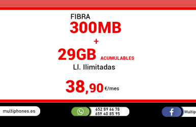 PEPEPHONE – FIBRA 300MB + 29GB
