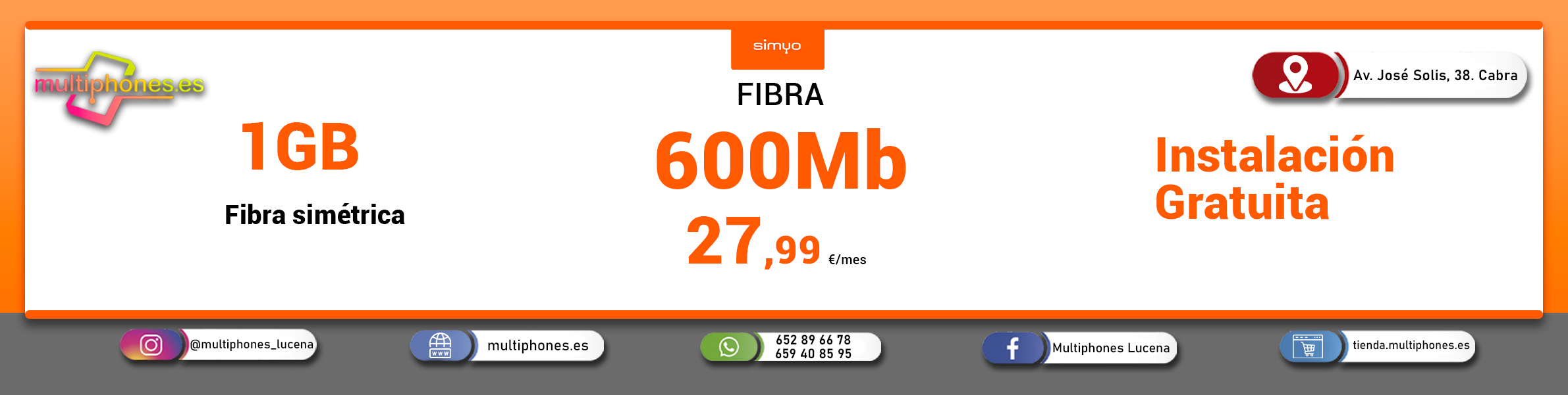 SIMYO – FIBRA 600Mb