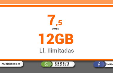 SIMYO 12GB + LLAMADAS ILIMITADAS.