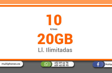 SIMYO 20GB + LLAMADAS ILIMITADAS.