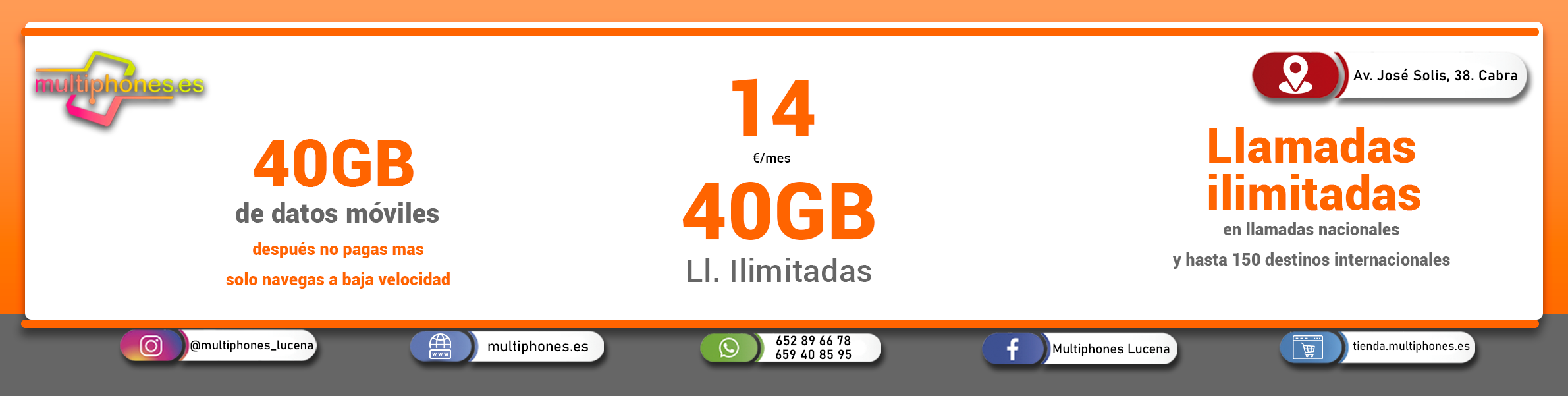 SIMYO 40GB + LLAMADAS ILIMITADAS.
